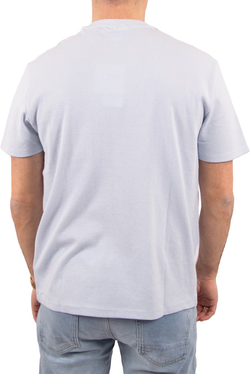 Calvin Klein Jeans SS Waffle Badge Crewneck Tee Blauw