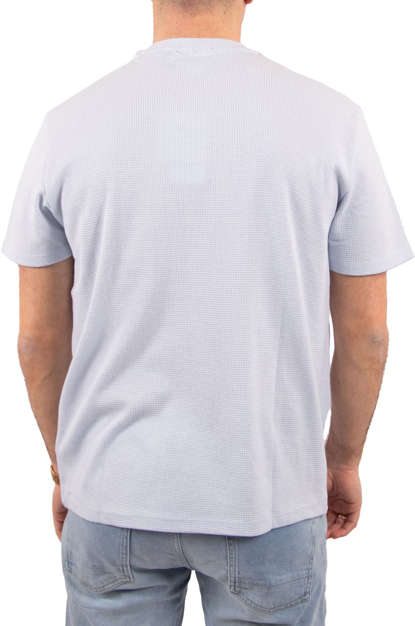 Calvin Klein Calvin Klein Jeans SS Waffle Badge Crewneck Tee Blauw