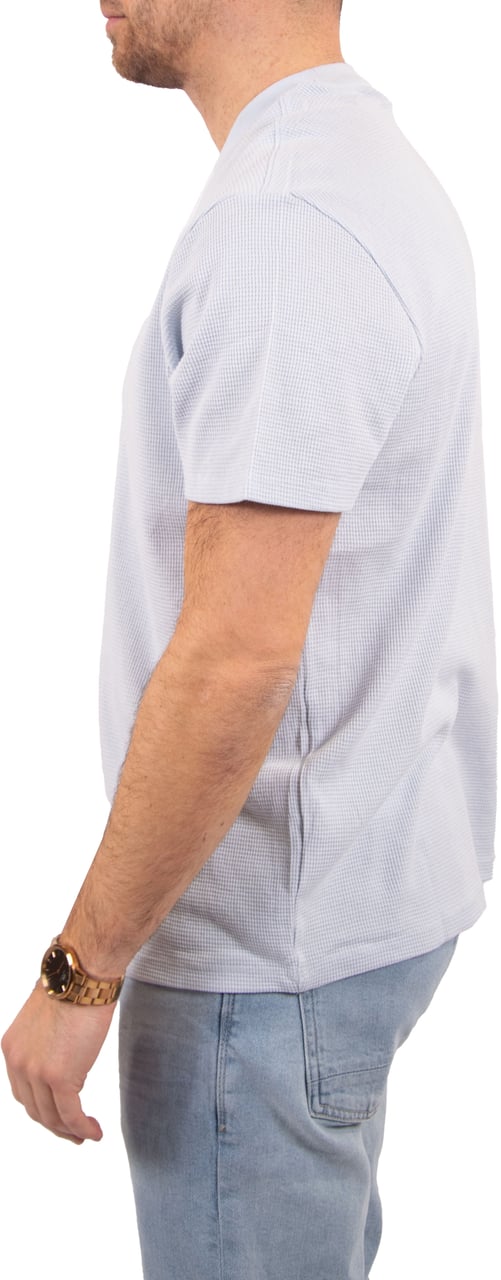 Calvin Klein Calvin Klein Jeans SS Waffle Badge Crewneck Tee Blauw