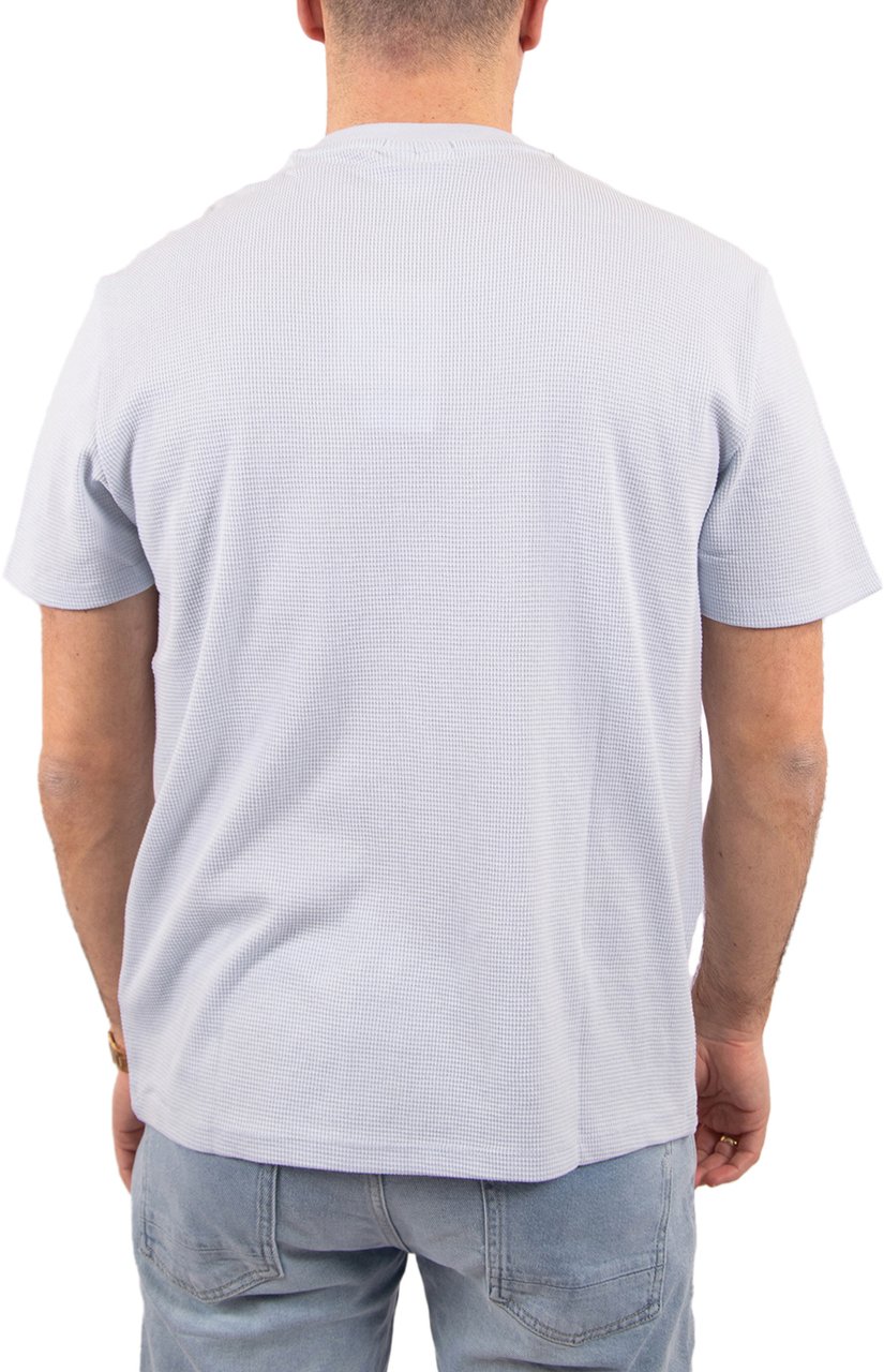 Calvin Klein Jeans SS Waffle Badge Crewneck Tee Blauw