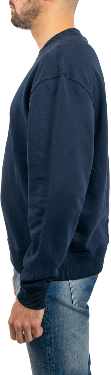 Calvin Klein Jeans LS EU 350Terry Monogram CN Sweatshirt Blauw
