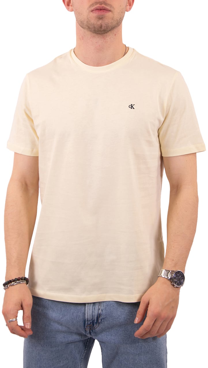 Calvin Klein Calvin Klein Jeans SS Classic Monogram Tee Geel