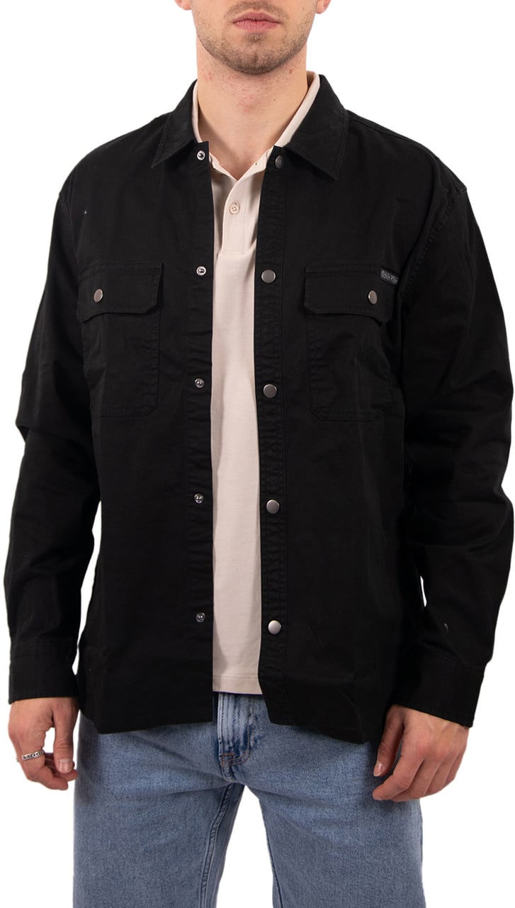 Calvin Klein Jeans LS Utility Relaxed Overshirt Zwart