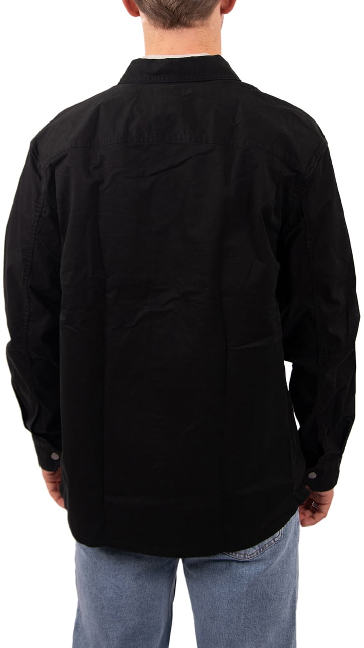 Calvin Klein Jeans LS Utility Relaxed Overshirt Zwart