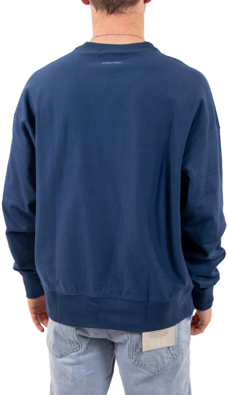 Calvin Klein Jeans LS Premium Terry Calvin Collegiate Blauw