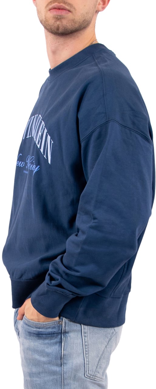 Calvin Klein Jeans LS Premium Terry Calvin Collegiate Blauw
