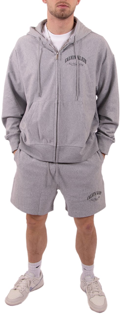 Calvin Klein Jeans LS Premium Terry Calvin Collegiate Grijs