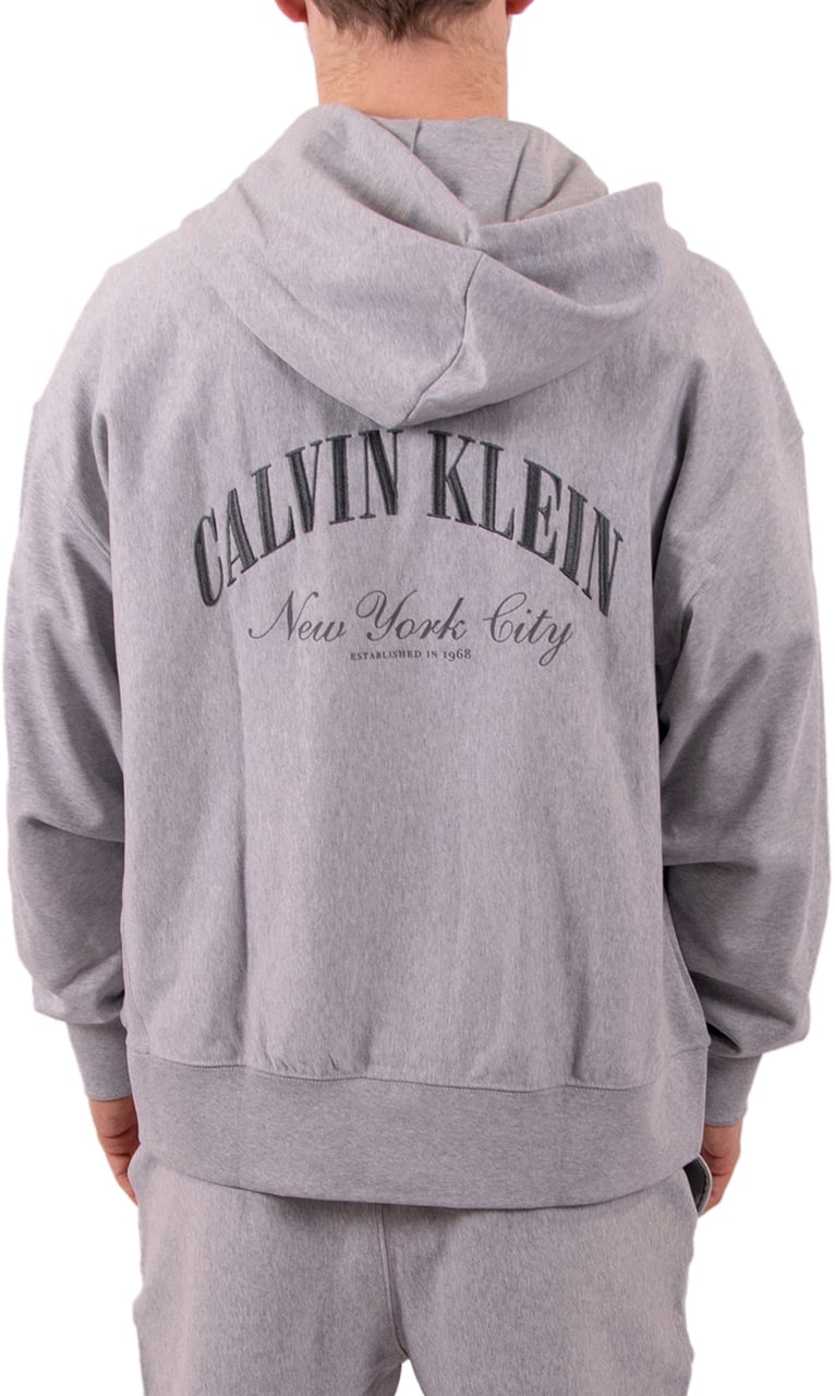 Calvin Klein Jeans LS Premium Terry Calvin Collegiate Grijs