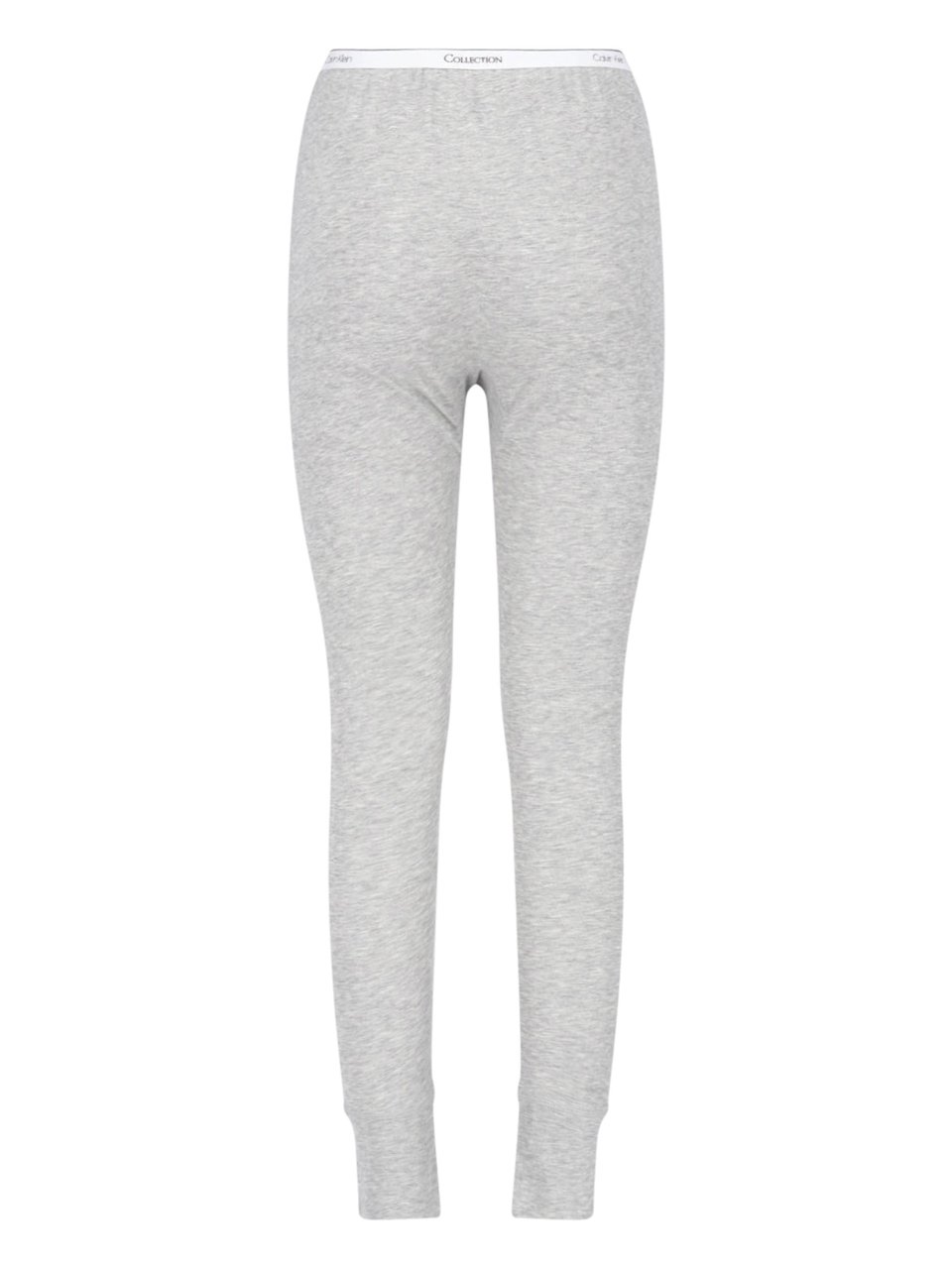 Calvin Klein Grey Slim Tapered Elastic Waistband Trousers Grijs