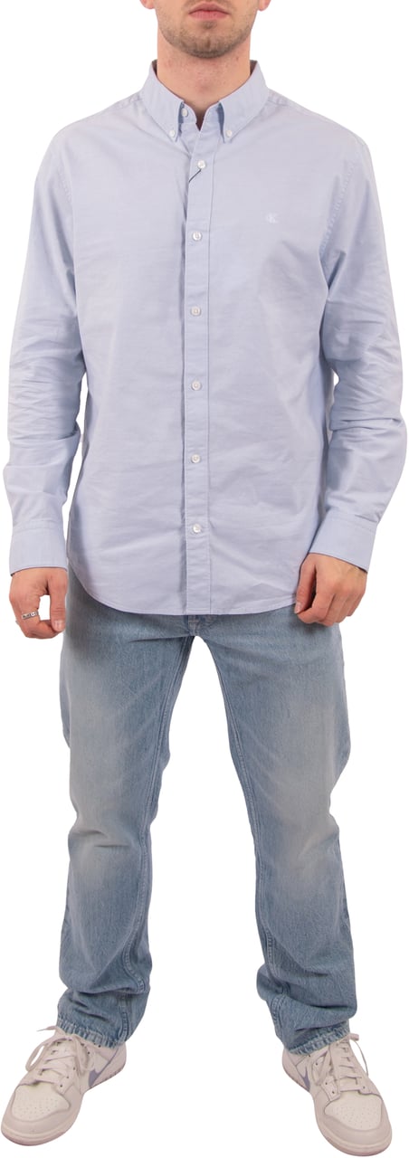 Calvin Klein Calvin Klein Jeans LS Solid Oxford Classic Shirt Blauw