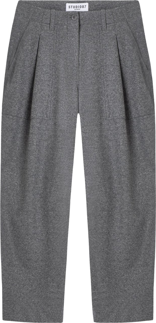 Cambio October Studio87 Pantalons Lichtgrijs 6255 X229 01 Grijs