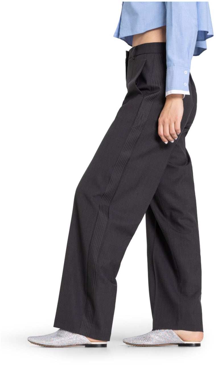 Cambio Glam Slouch Track Pantalons Donkergrijs 6318 0437 00 Grijs