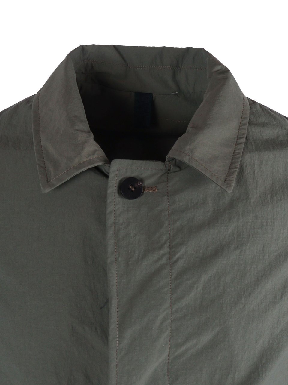 Camplin Concealed Button Mid Length Coat Grijs