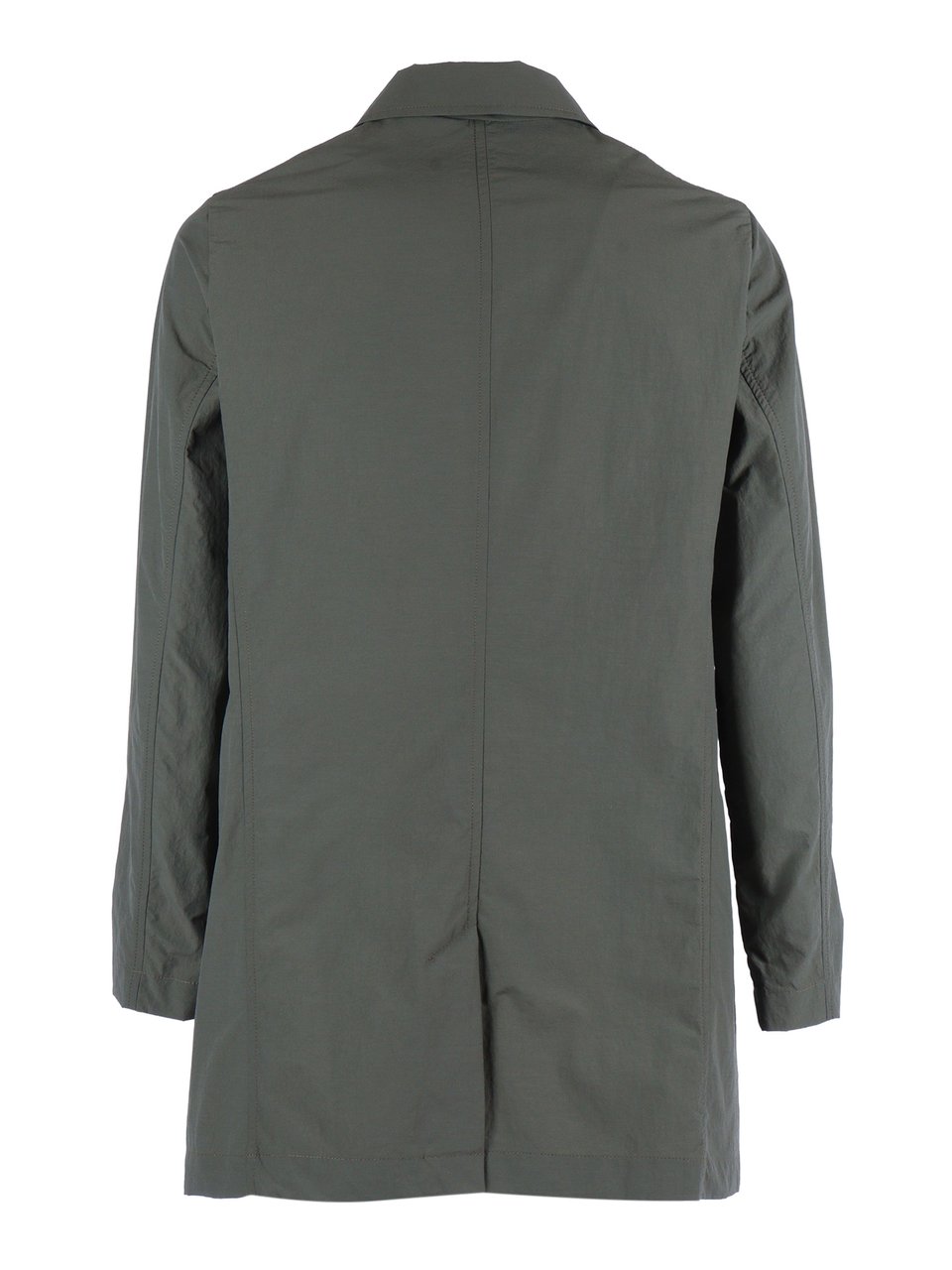 Camplin Concealed Button Mid Length Coat Grijs