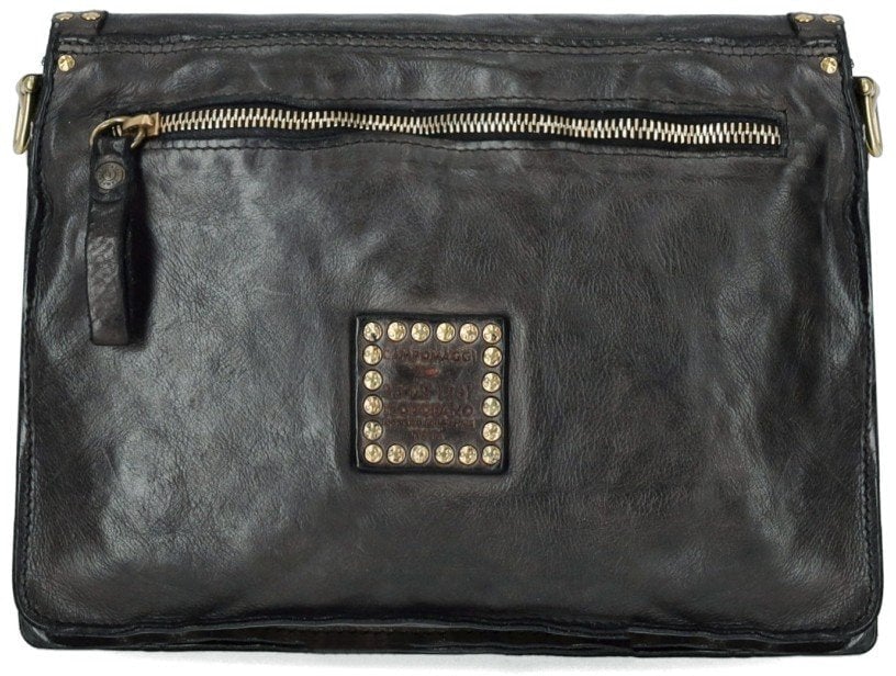 Campomaggi CAMPOMAGGI PAOLA ANTHRACITE GREY CROSSBODY BAG Grijs