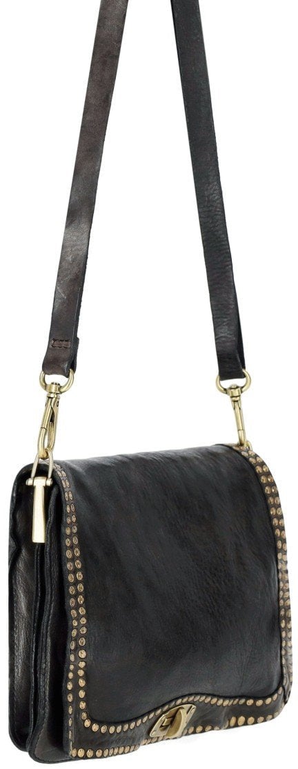 Campomaggi CAMPOMAGGI PAOLA ANTHRACITE GREY CROSSBODY BAG Grijs