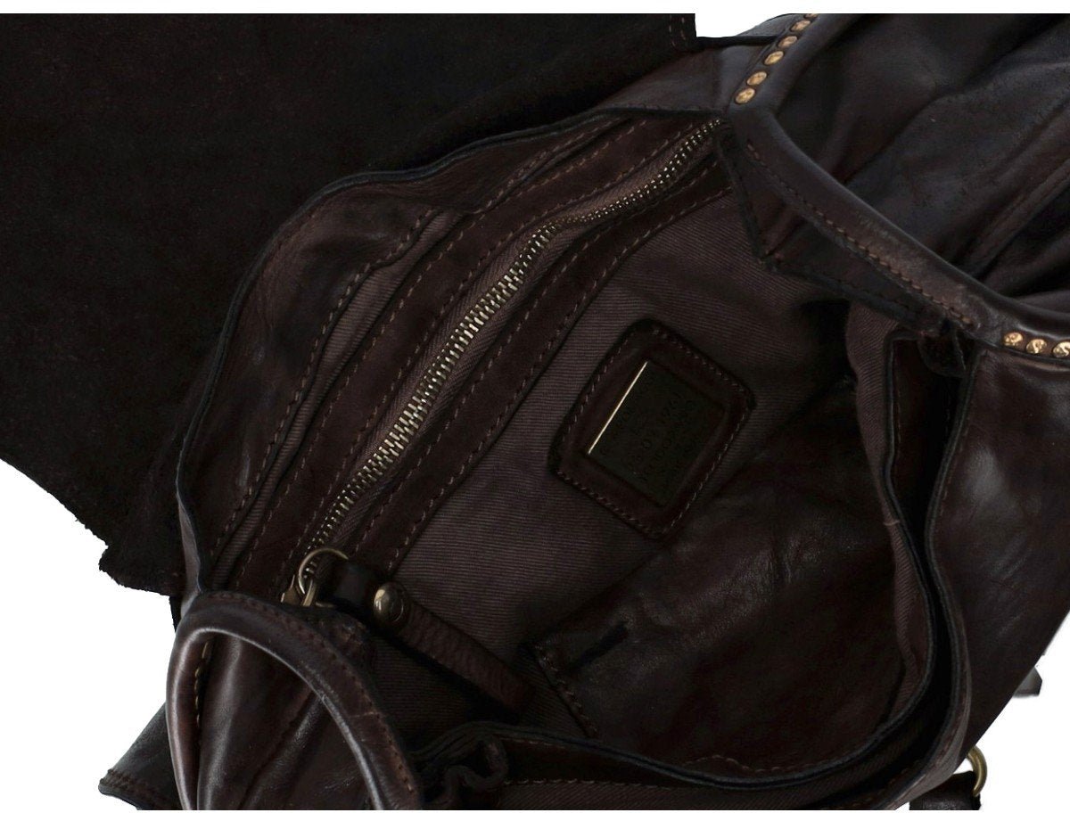 Campomaggi CAMPOMAGGI ENZA DARK SHOULDER BAG Bruin