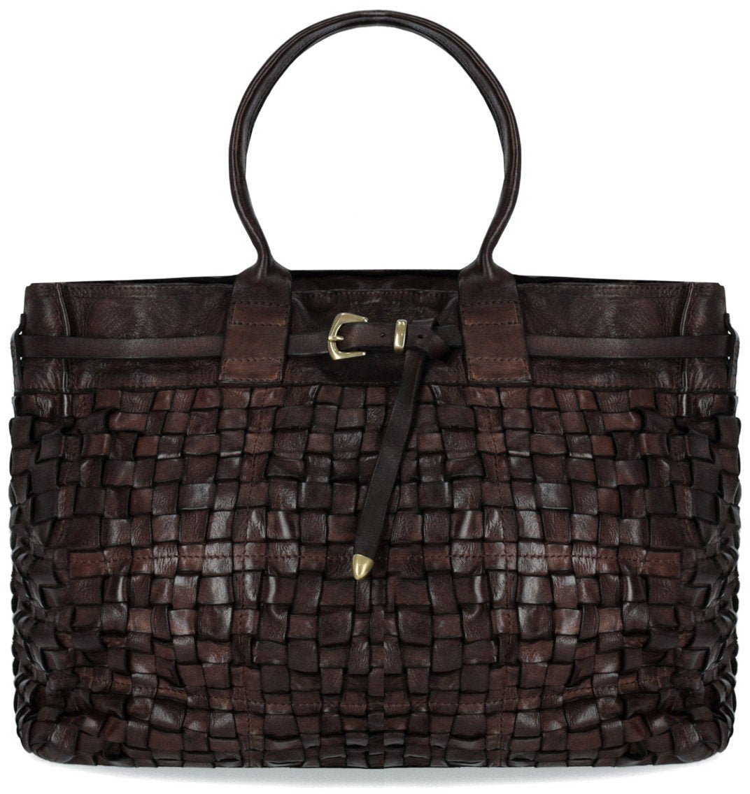Campomaggi CAMPOMAGGI PENELOPE DARK SHOPPING BAG Bruin
