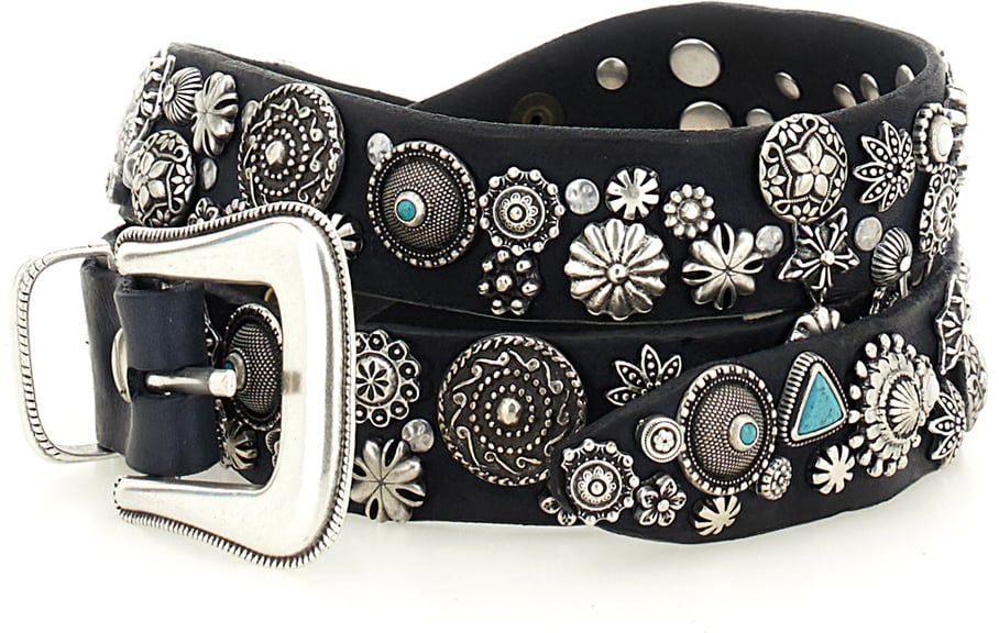 Campomaggi Belts Blue Zwart