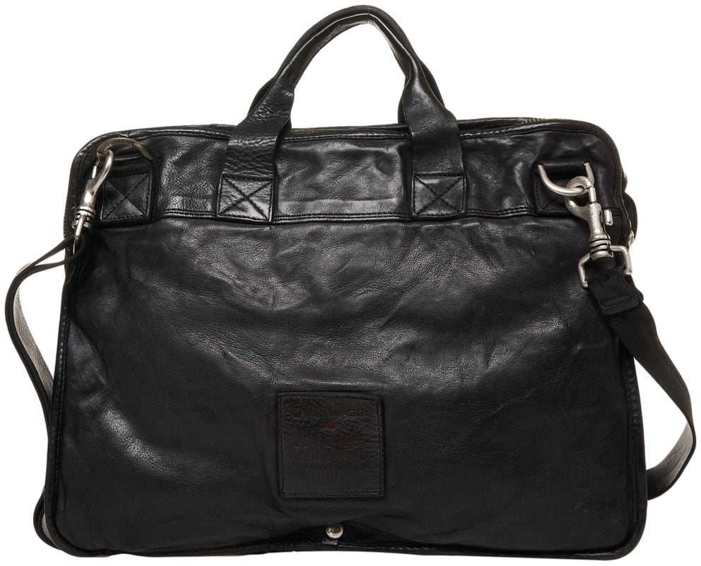 Campomaggi Leather briefcase Zwart