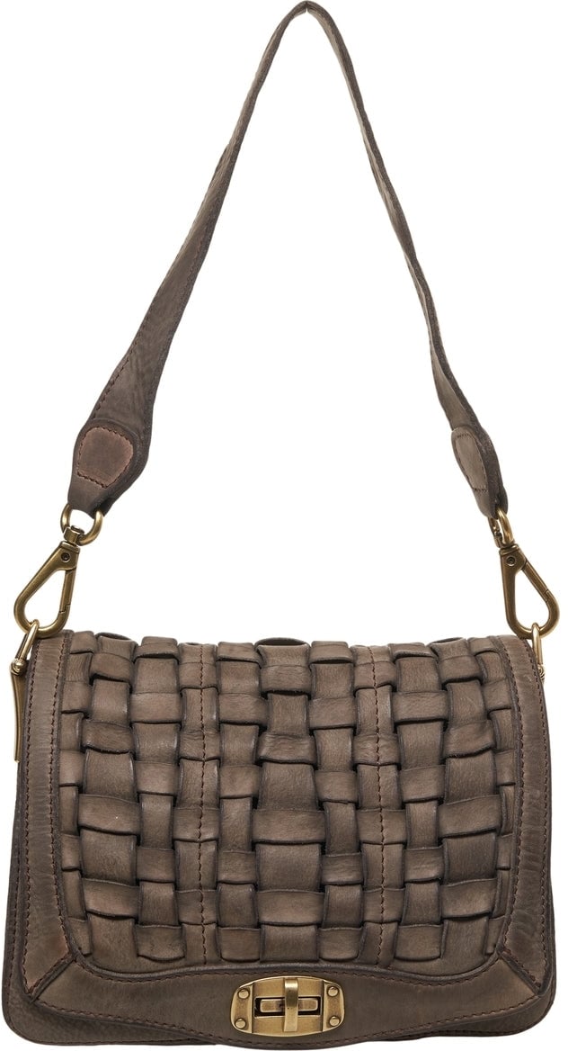 Campomaggi Leather Shoulder Bag Beige