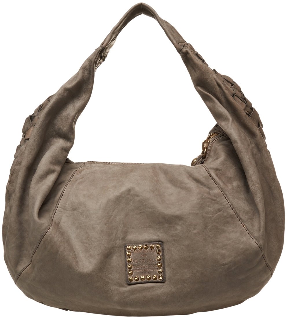 Campomaggi Smooth leather shoulder bag Groen