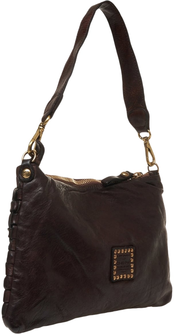 Campomaggi Leather shoulder bag Bruin
