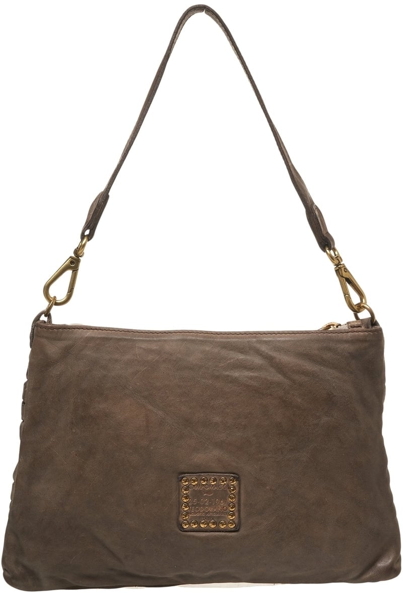 Campomaggi Leather shoulder bag Beige