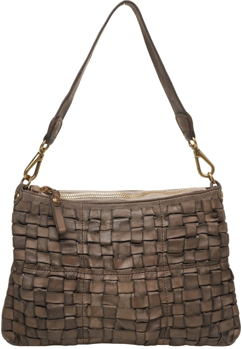 Campomaggi Leather shoulder bag Beige