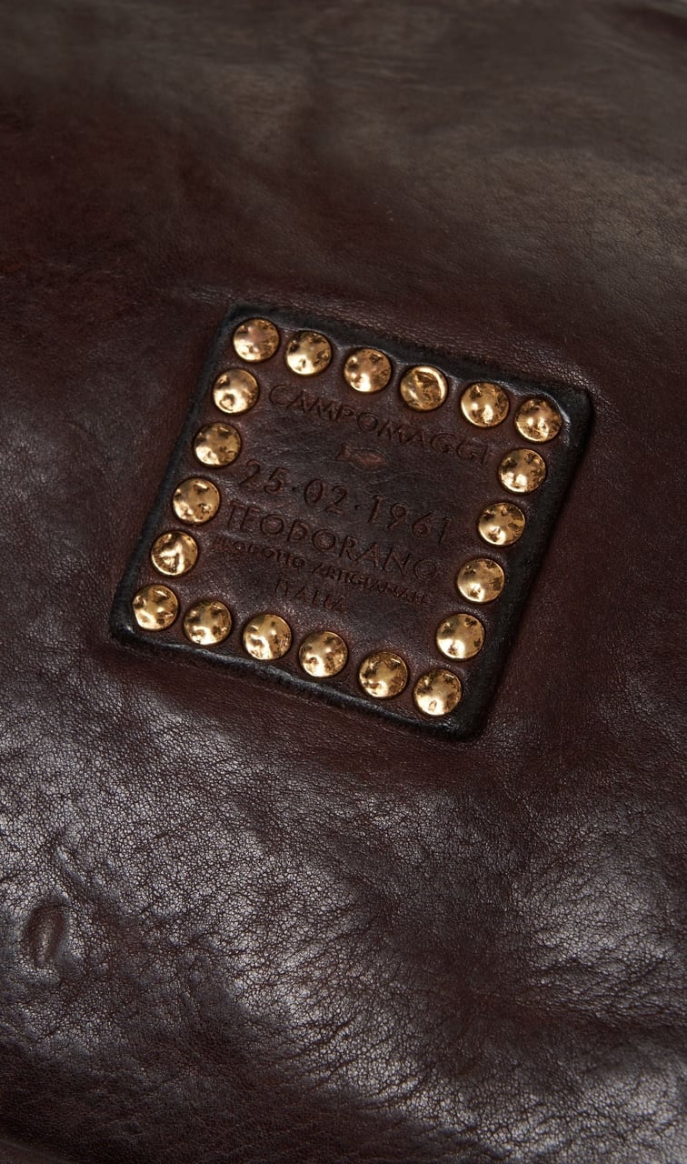Campomaggi Leather shoulder bag Bruin