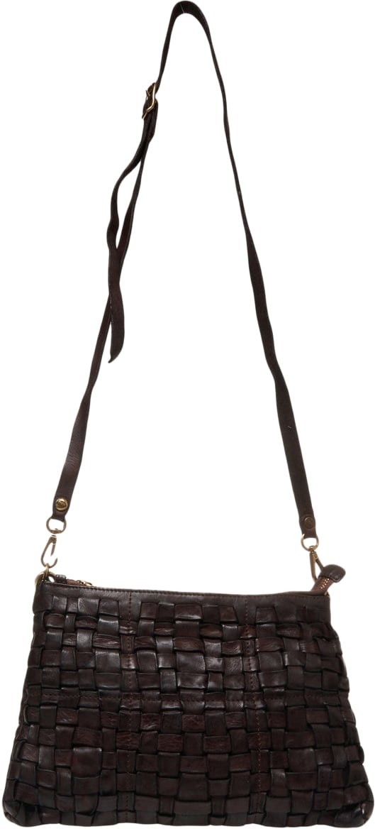 Campomaggi Leather shoulder bag Bruin