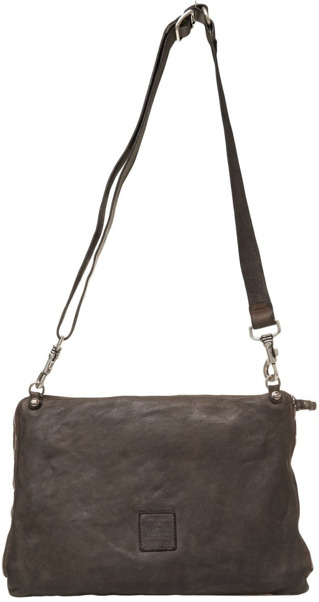 Campomaggi Leather shoulder bag Bruin