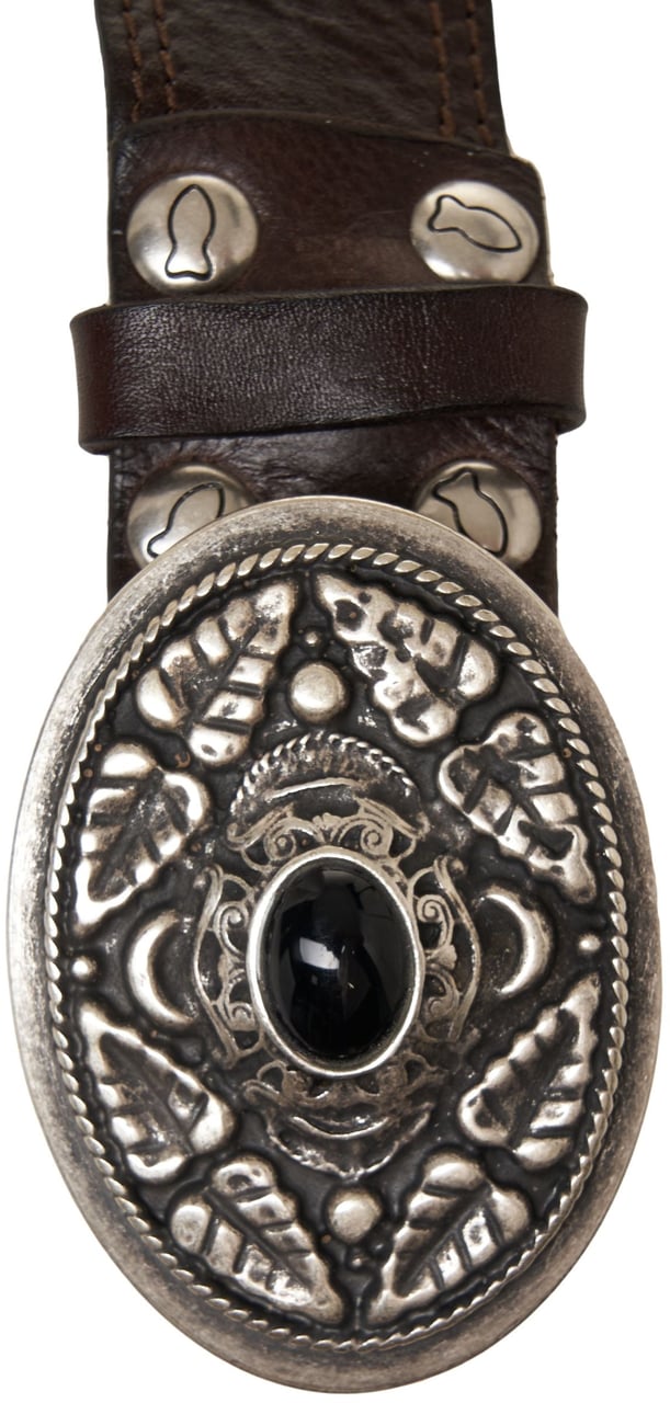 Campomaggi Grained leather belt Bruin