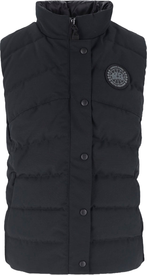 Canada Goose Black Freestyle Quilted Padded Outerwear Vest Zwart