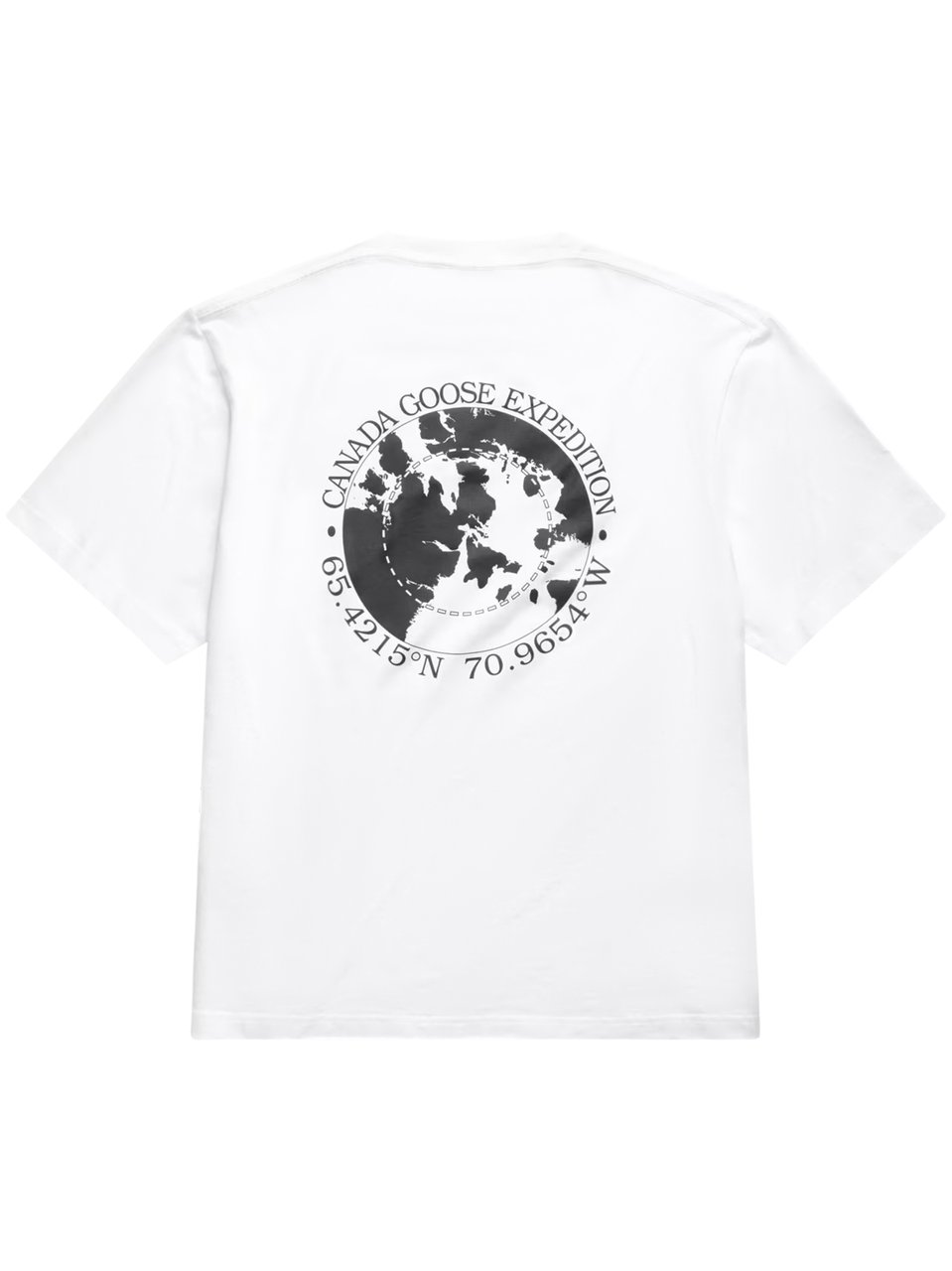 Canada Goose Relaxed Fit White Cotton T-Shirt Wit