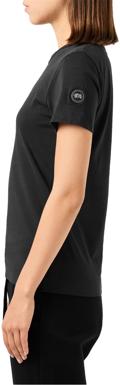 Canada Goose Black Label Broadview Logo T-shirt Zwart