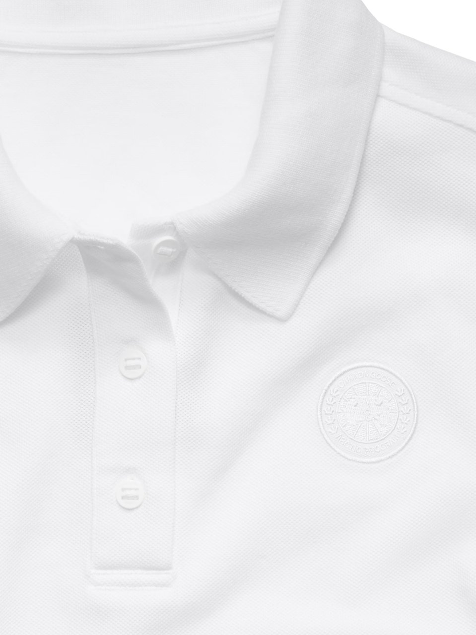 Canada Goose Almira Tailored Classic Collar Polo Shirt Wit