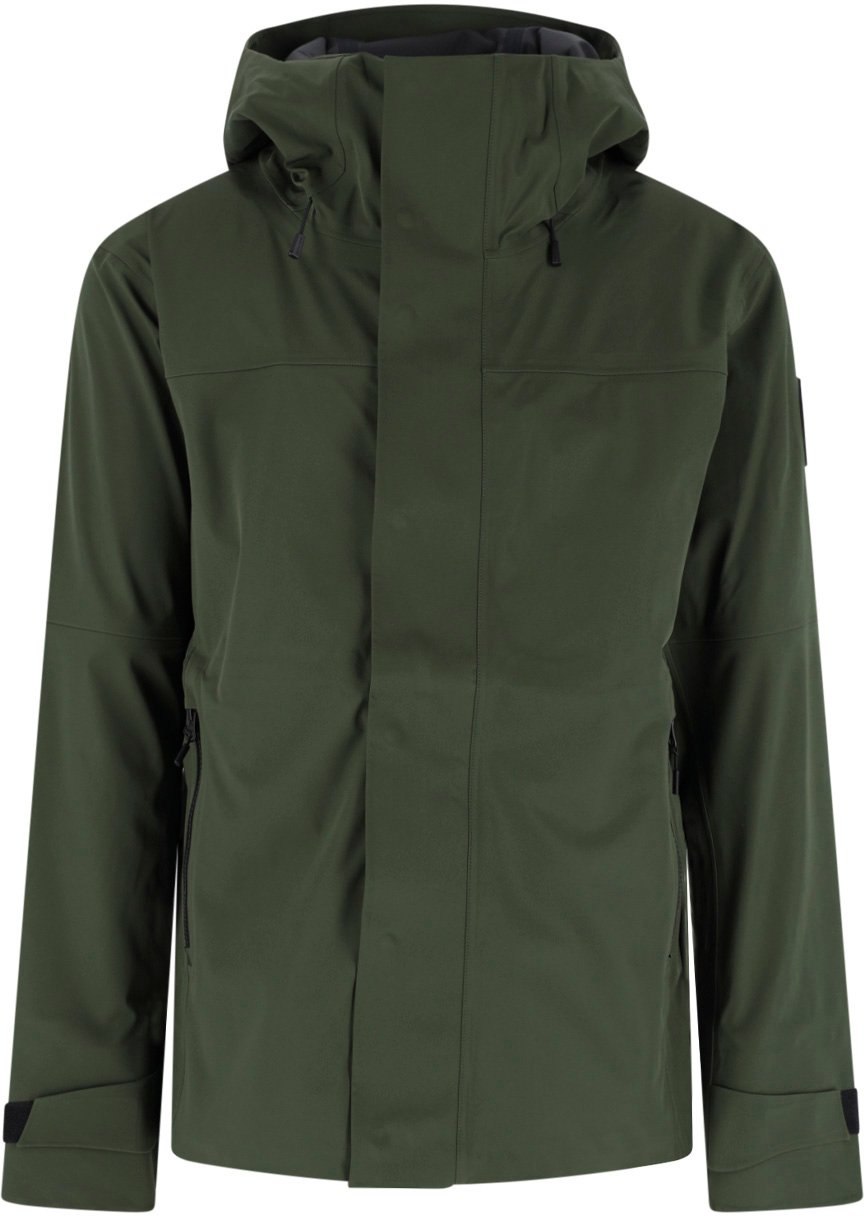 Canada Goose Olive Green Minimalist Jacket with Adjustable Cuffs Groen
