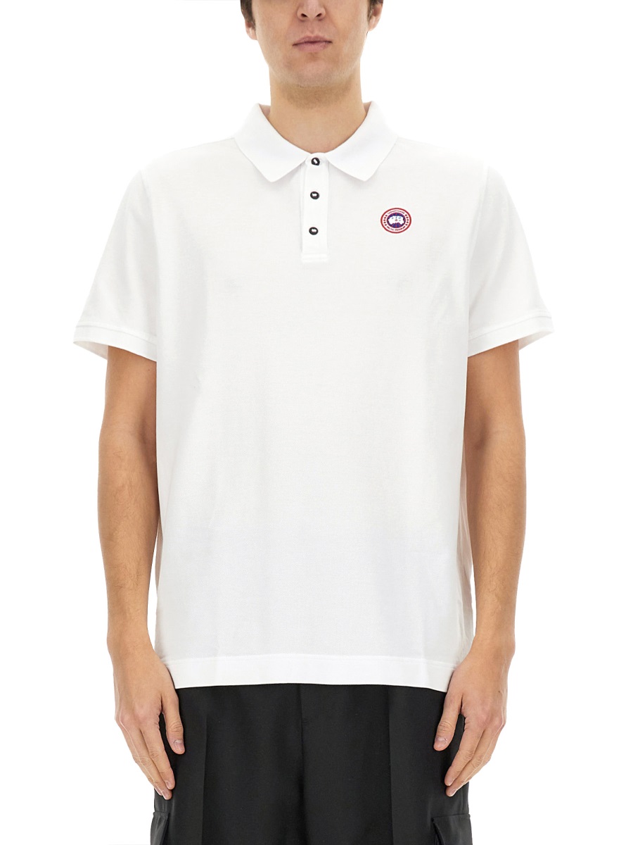 Canada Goose POLO WITH LOGO Wit
