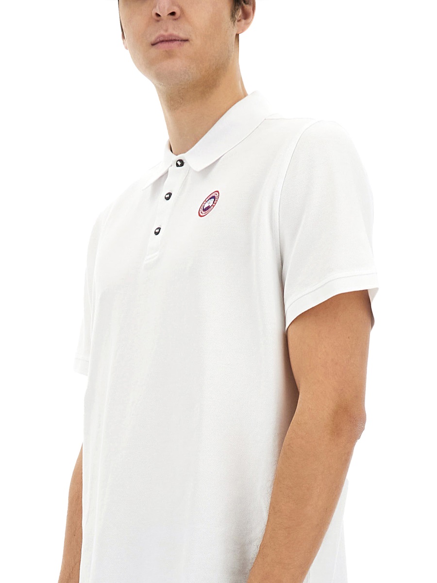 Canada Goose POLO WITH LOGO Wit