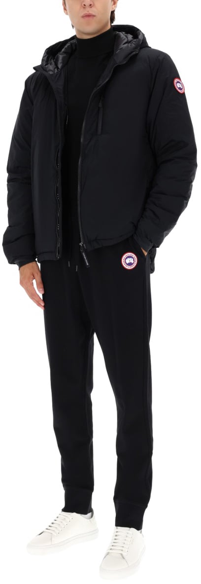 Canada Goose LODGE" JACKET WITH HOOD Zwart