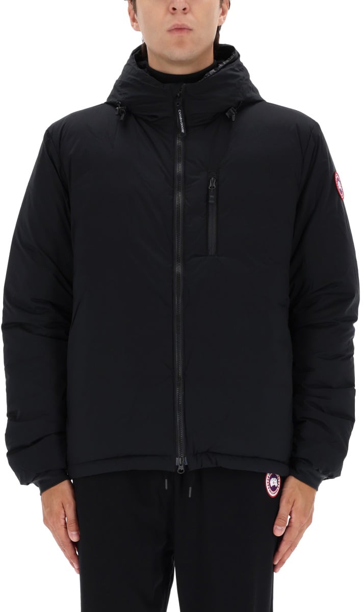 Canada Goose LODGE" JACKET WITH HOOD Zwart