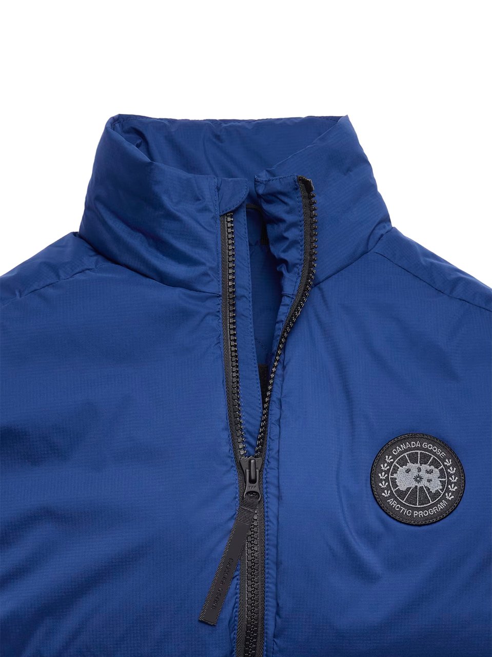 Canada Goose Padded Blue Lodge Vest with High Collar Blauw