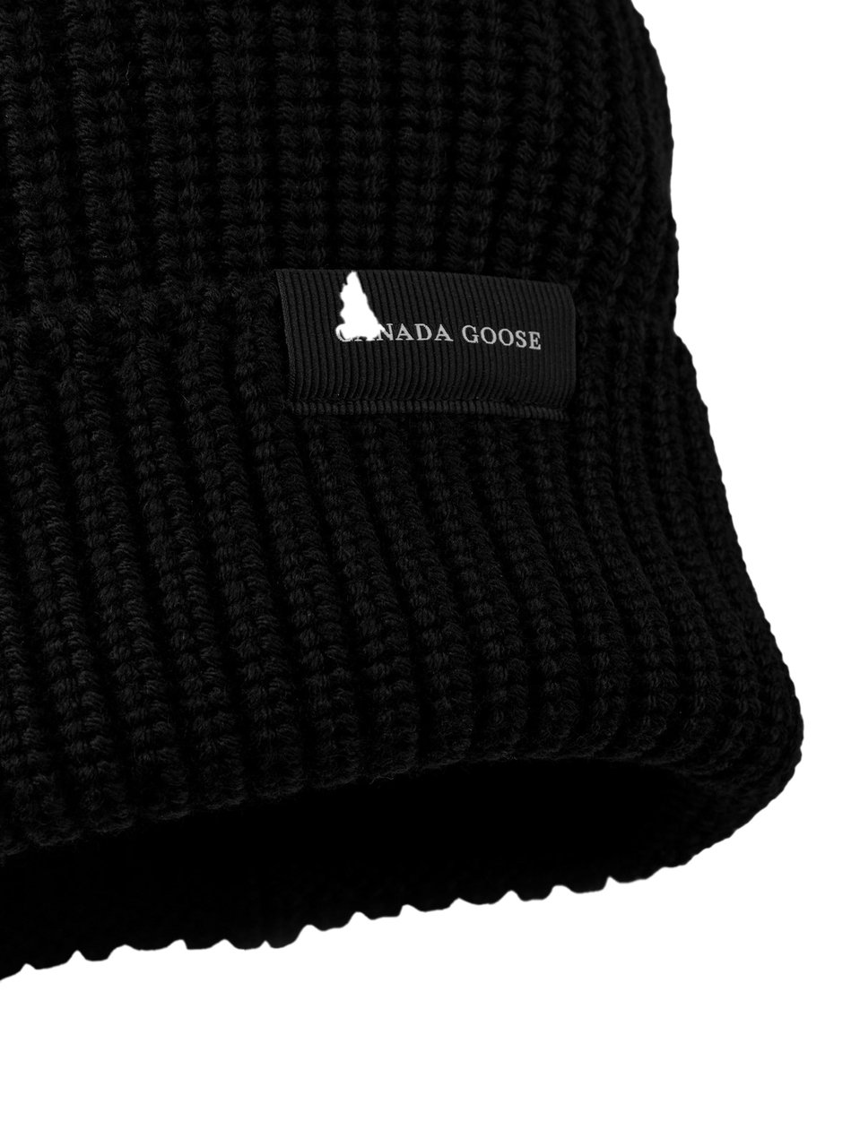 Canada Goose Rib Toque Wordmark Logo Beanie Zwart