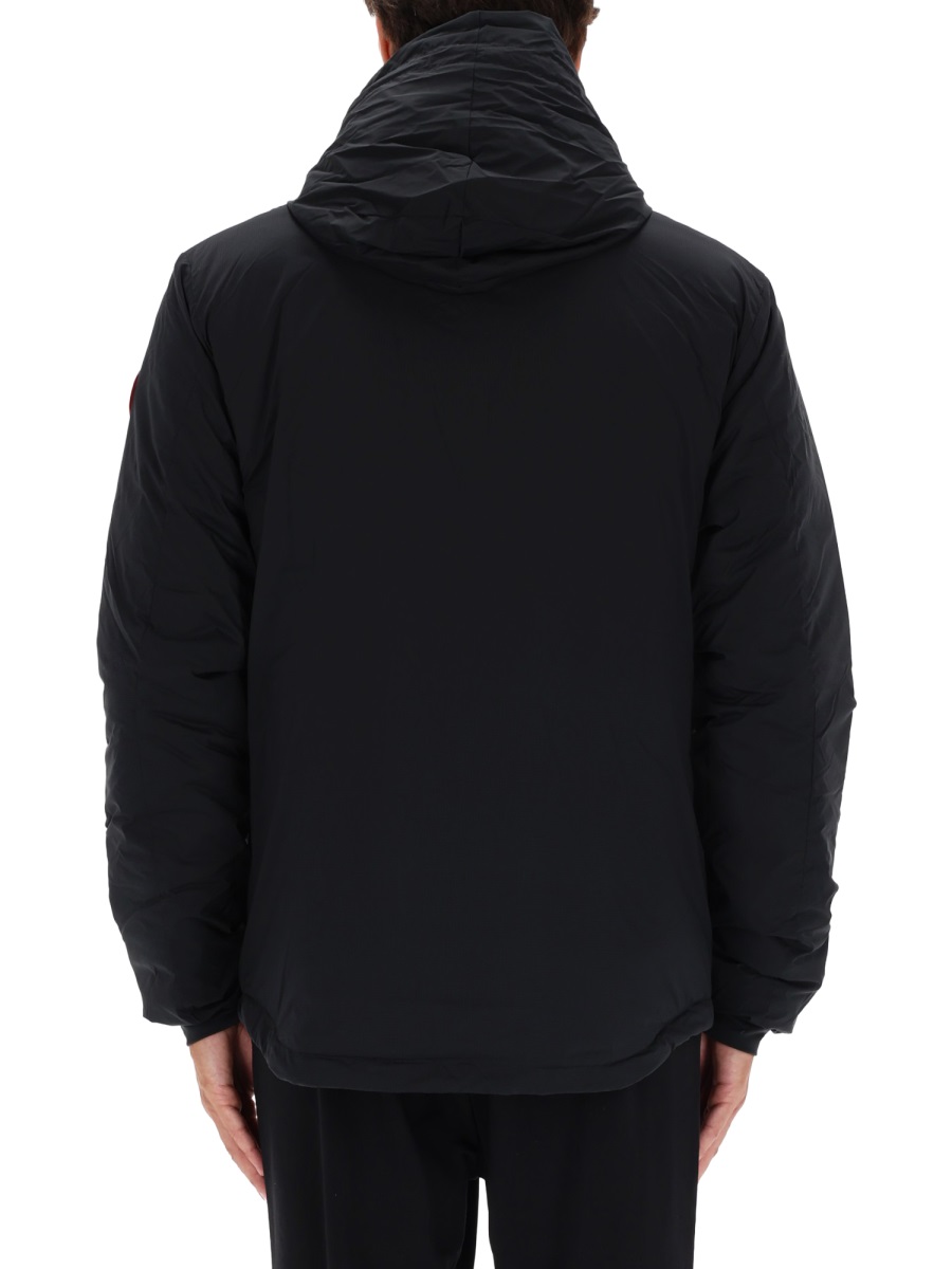 Canada Goose Lodge Padded Polyester Hooded Jacket Zwart