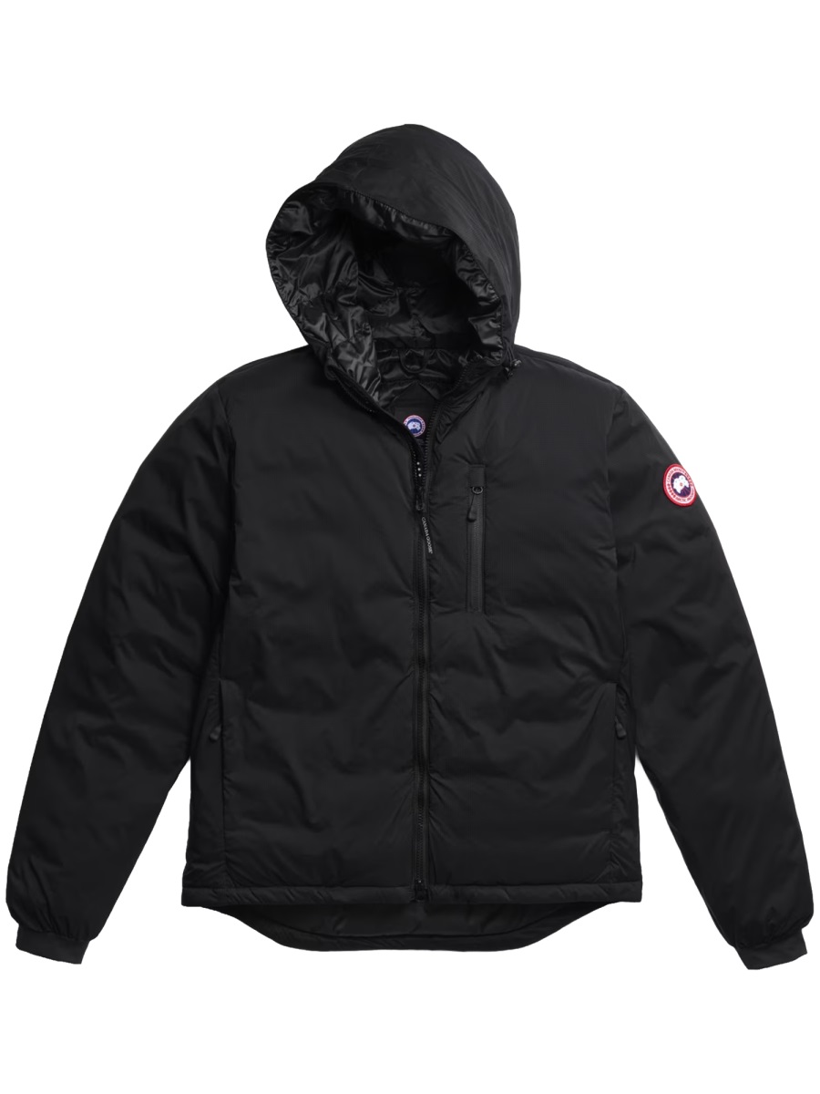 Canada Goose Lodge Padded Polyester Hooded Jacket Zwart