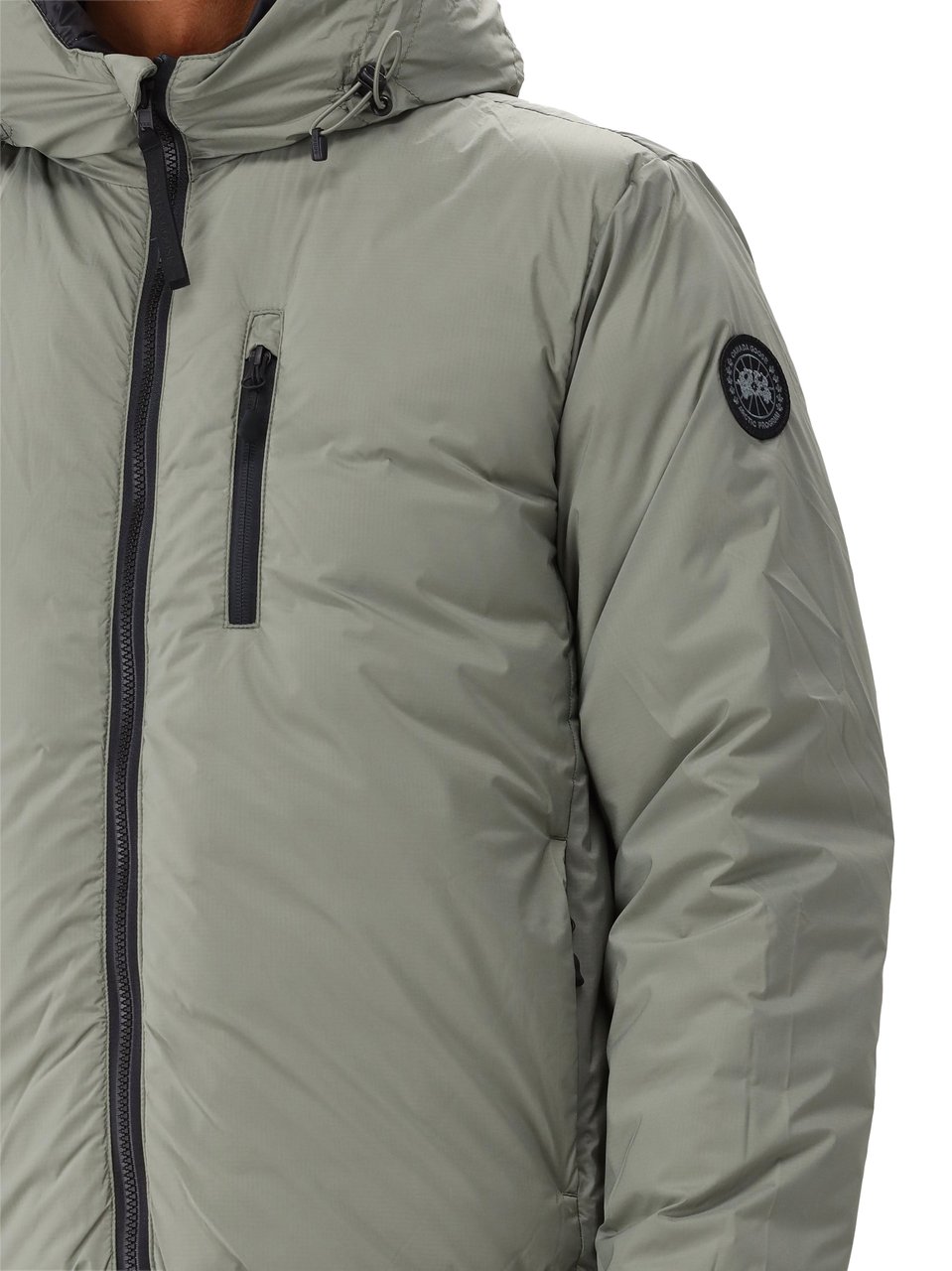 Canada Goose Canada Goose Jas Groen Lodge Hoody R Black Disc Groen