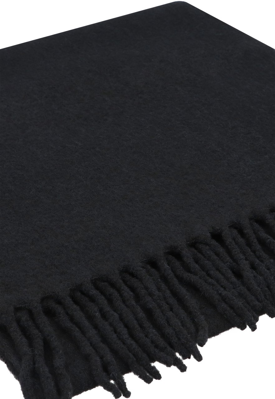 Canada Goose Knitted wool scarf Zwart