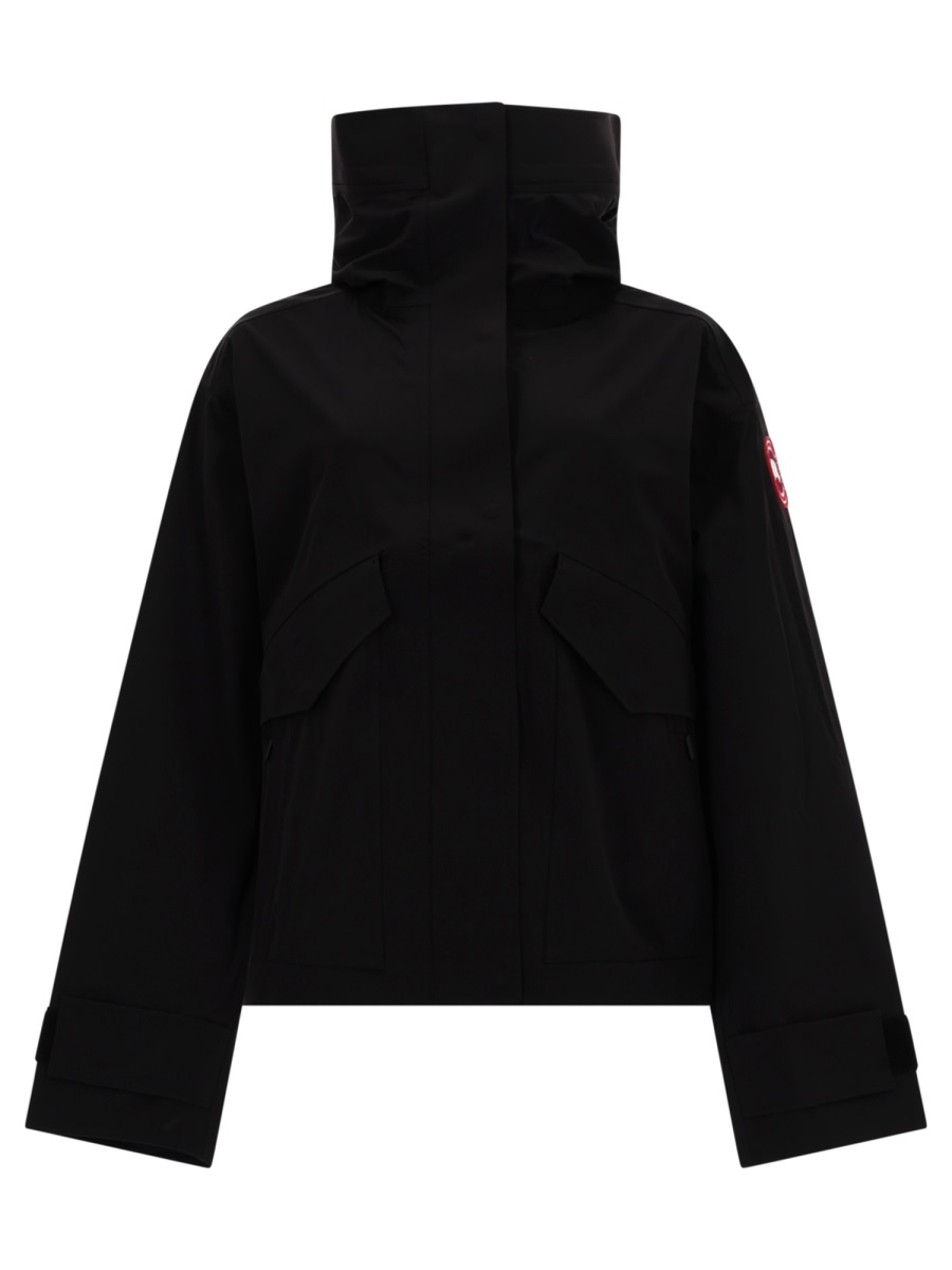 Canada Goose Cropped High Collar Polyamide Jacket Zwart