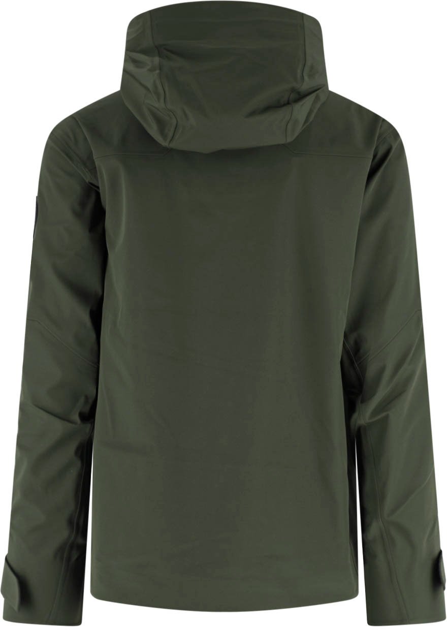 Canada Goose Olive Green Minimalist Jacket with Adjustable Cuffs Groen
